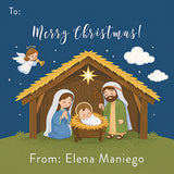 Lovely Nativity Christmas Holiday Gift Tag