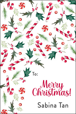 It's Raining Candy Christmas Gift Tag