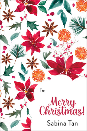 Fall Colors Christmas Gift Tag