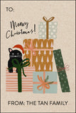 Meowy Christmas Gift Tag