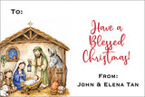 Blessed Child Christmas Gift Tag