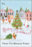 Happy Town Christmas Gift Tag