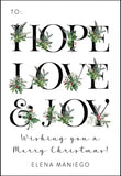 Hope Love Joy Christmas Gift Tag