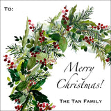 Glorious Wreath Christmas Gift Tag