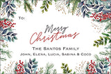 Evergreen Elegance Christmas Gift Tag