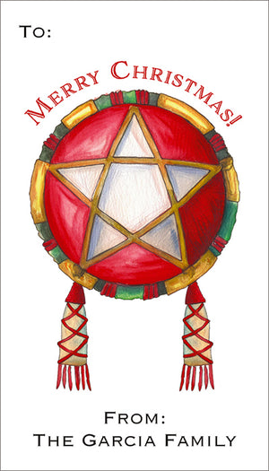 Festive Parol 3 Christmas Gift Tag