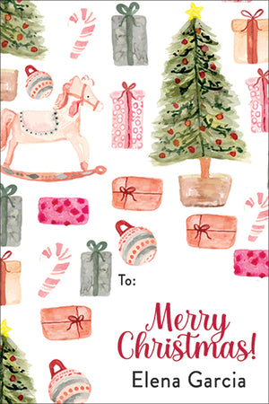 Festive Cheer Christmas Gift Tag