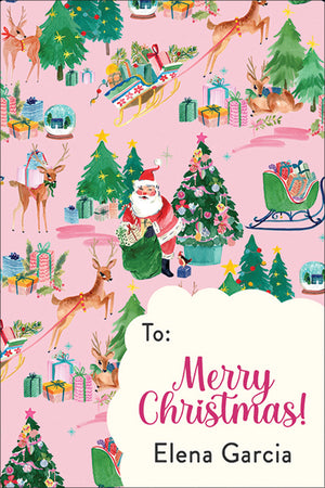 Christmas Carousel Christmas Gift Tag