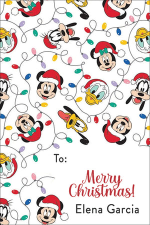Mickey and Friends Christmas Gift Tag