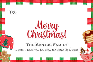 Jolly Frame Christmas Gift Tag