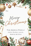 Rustic Festive Decors Christmas Gift Tag