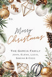 Rustic Pine and Decors Christmas Gift Tag