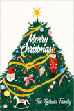 Blissful Holiday Tree Christmas Gift Tag