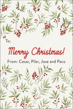 Pleasant Vines Christmas Gift Tag
