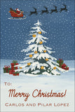 Magical Night Christmas Gift Tag