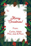 Festive Pines Christmas Gift Tag