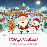 Santa Crew Christmas Gift Tag