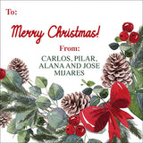 Stunning Wreath Christmas Gift Tag