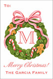 Ginger Wreath Christmas Gift Tag