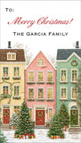 Christmas Village Personalized Holiday Gift Tags