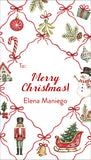 Christmas Ribbon Personalized Holiday Gift Tags