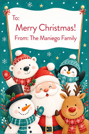 Christmas Characters Personalized Holiday Gift Tags