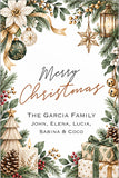 Elegant Gold Christmas Personalized Gift Tags