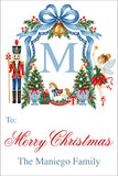 Nutcracker Monogram Christmas Personalized Gift Tags
