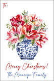 Holiday Ginger Jar Christmas Gift Tag