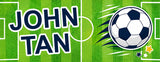 Football Soccer themed kiddie label