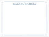 Personalized Corner Star Notecards