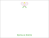 Personalized Tennis Notecards – Classic Racket