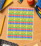 Pens and Pencils sticker labels