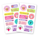 Assorted Girls Themed Sticker Label Sheets