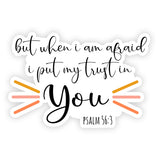 I Put My Trust In You Vinyl Waterproof Sticker