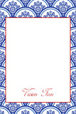 Blue Chinese Pattern Gift Tag