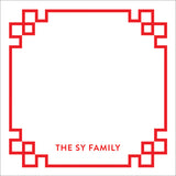 Red Border Chinese New Year Gift Tag