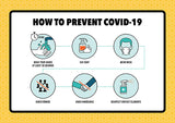 How to Prevent COVID-19 Sign