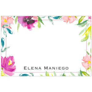 Wispy Flowers Gift Tag