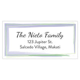 Watercolor Border Name & Address Label