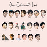 Oppa K-Drama Korean Personalized Cards