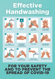 Effective Hand Washing Bathroom Sign