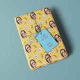 Happy Face Personalized Birthday Gift Wrapping Paper