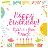 Happy Birthday Pastel Gift Tag
