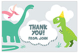 Party Dinosaur Kiddie Gift Tag
