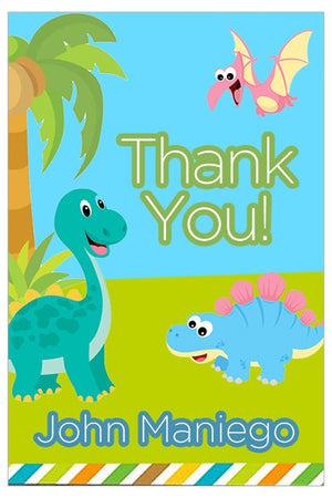 Baby Dinosaur Kiddie Gift Tag