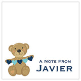 Cute Heart Teddy Bear Kiddie Gift Tag