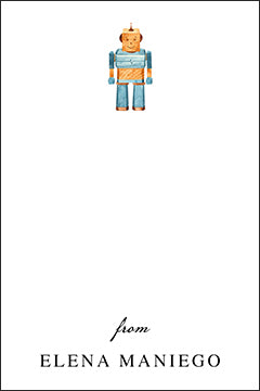 Cute Robot gift tag