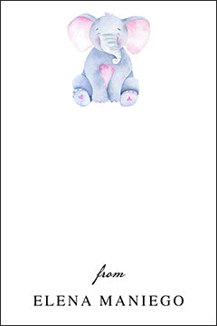 Cute Elephant gift tag