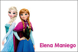Frozen Anna and Elsa gift tag